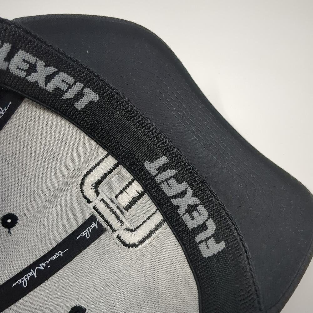 Travis Mathew Flexfit Fitted Hat Solid Black Medi… - image 7